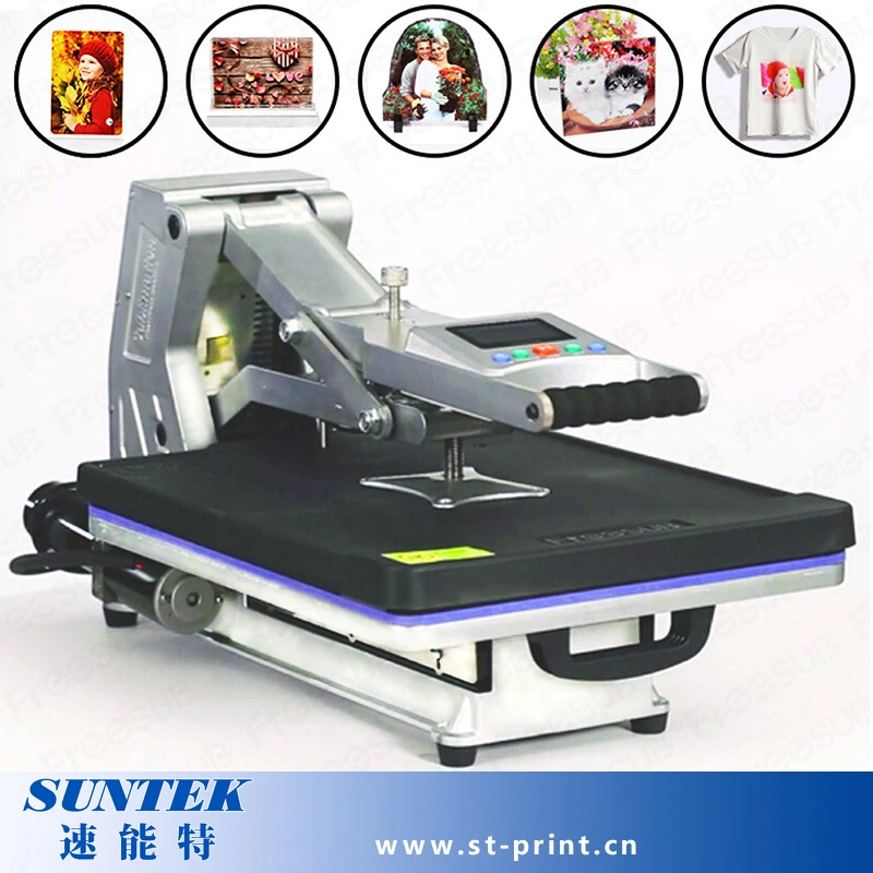 High quality/High cost performance  Silver Black Heat Press Machine for T-Shirts