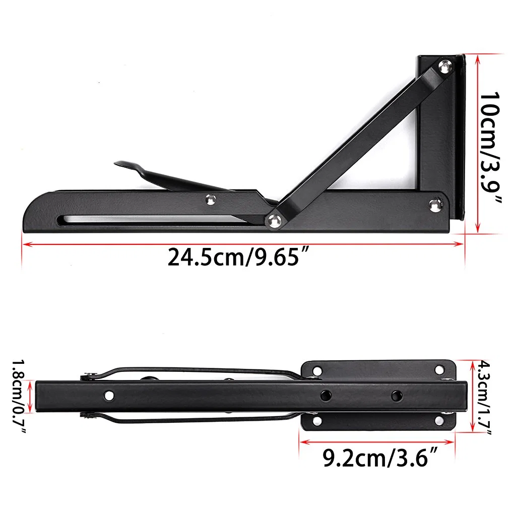 Factory Custom 90 Degree Adjustable Wall Side Mount Shelf Bracket