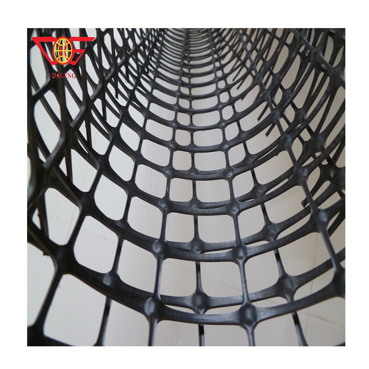 High Strength Tensile HDPE PP Plastic Biaxial Black Geogrid for Soil Road Highway Stabilization Hot Sale