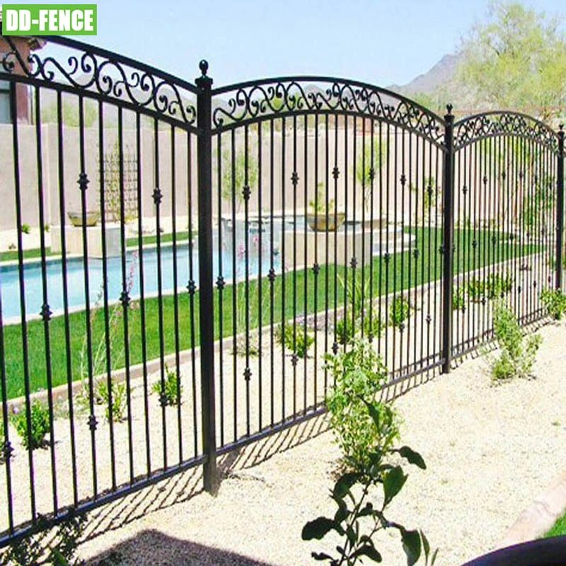 Factory Price Decorative Garden Gate Wrought Iron Gate Designs for Sale