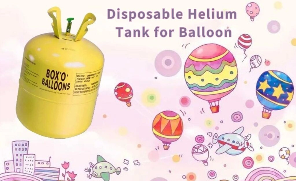 Einweg Helium Gasbehälter für Ballon Helium Ballon Zylinder für Hochzeitsfeier Feier Festival 7L