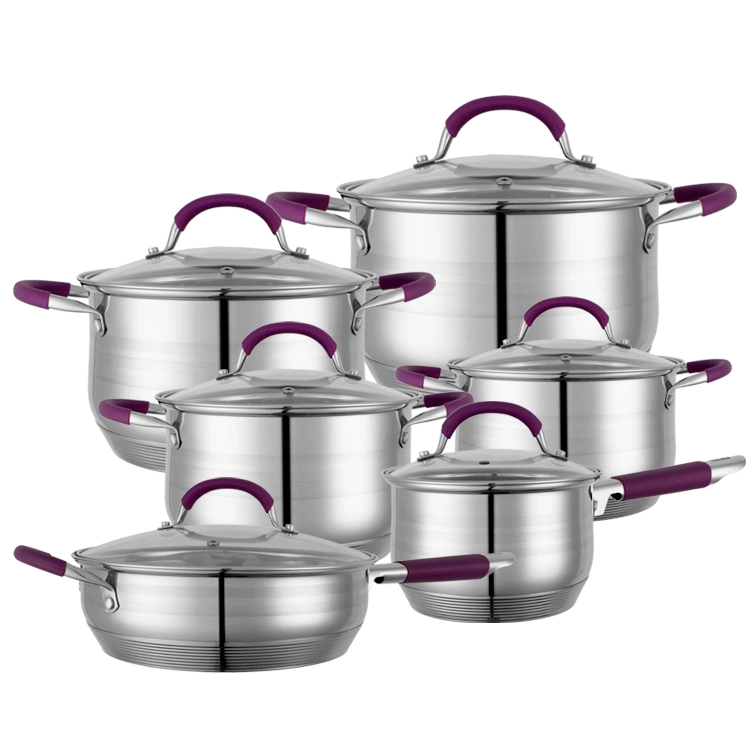 8 Caçarola Caçarola Inox Conjunto de utensílios de cozinha Aparelho para venda