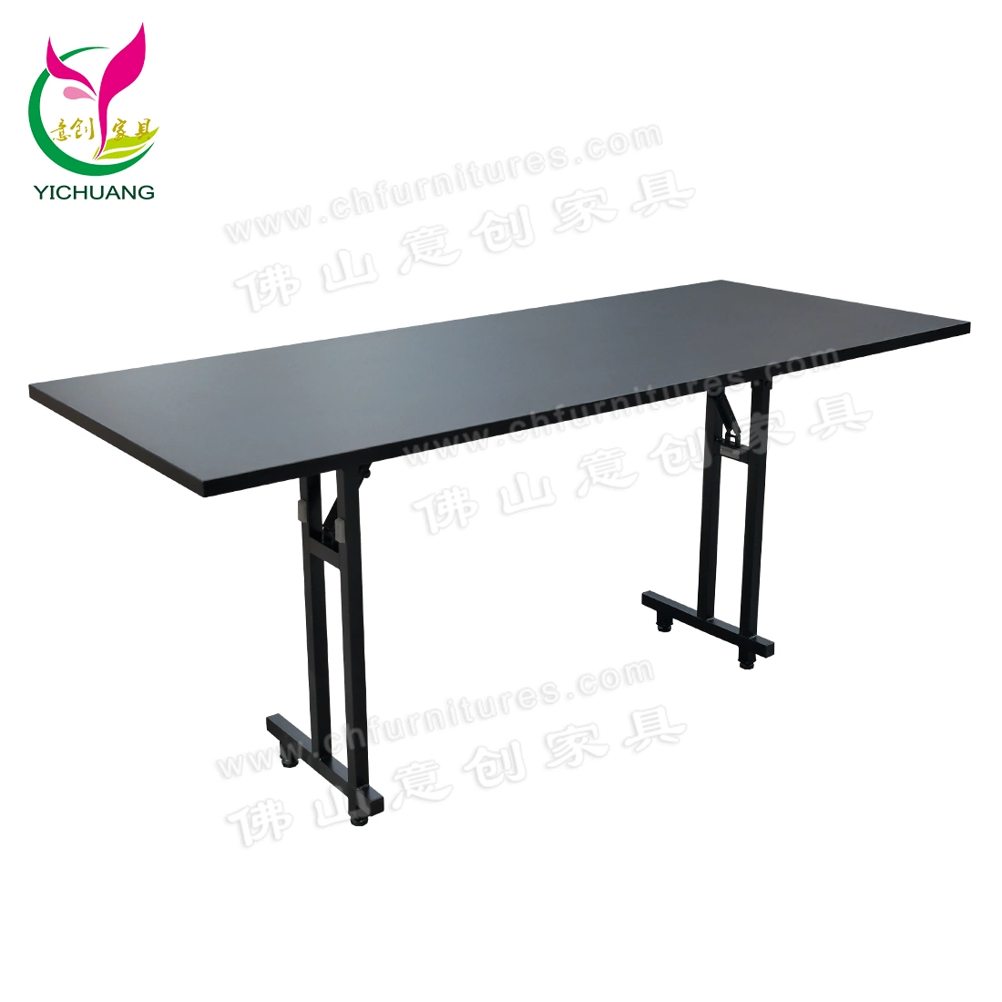 Yc-T153 Foshan Wholesale/Supplier Black Modern Meeting Room Table