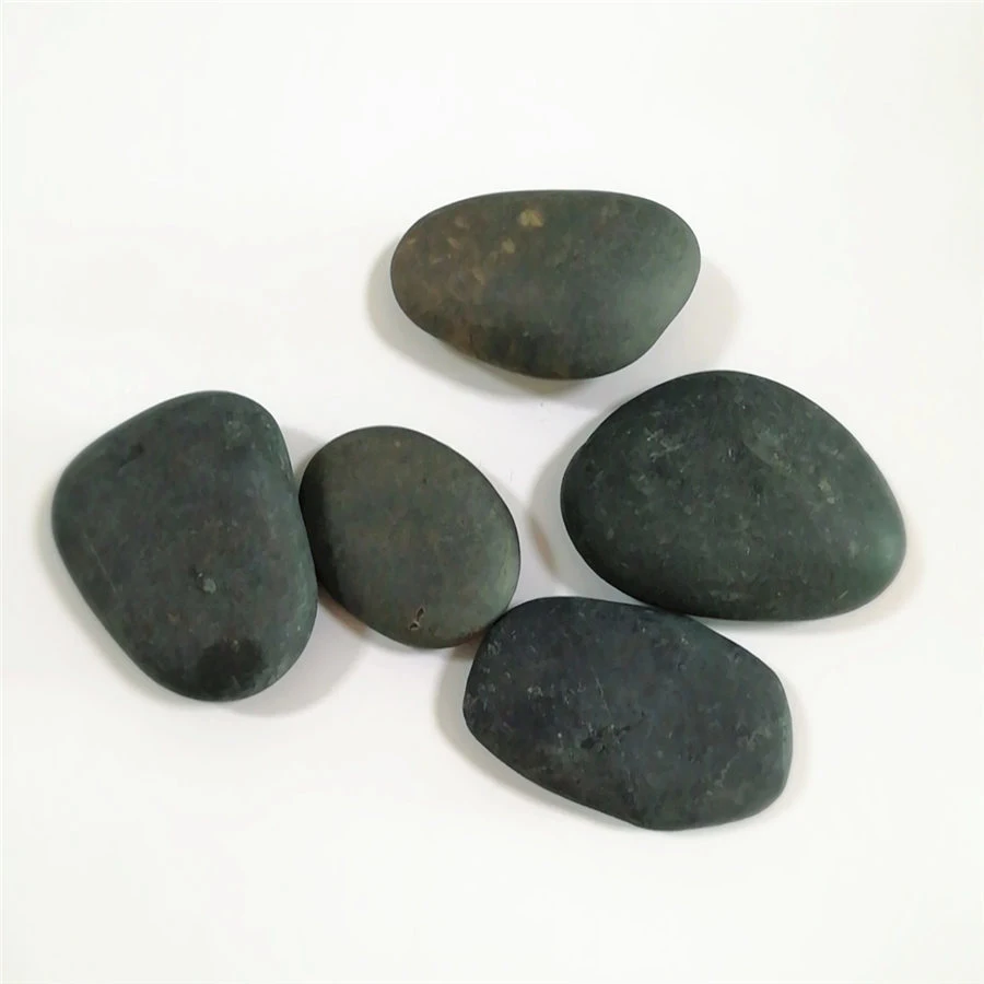 China Mexican Beach Pebbles Unpolished Black Beach Pebbles