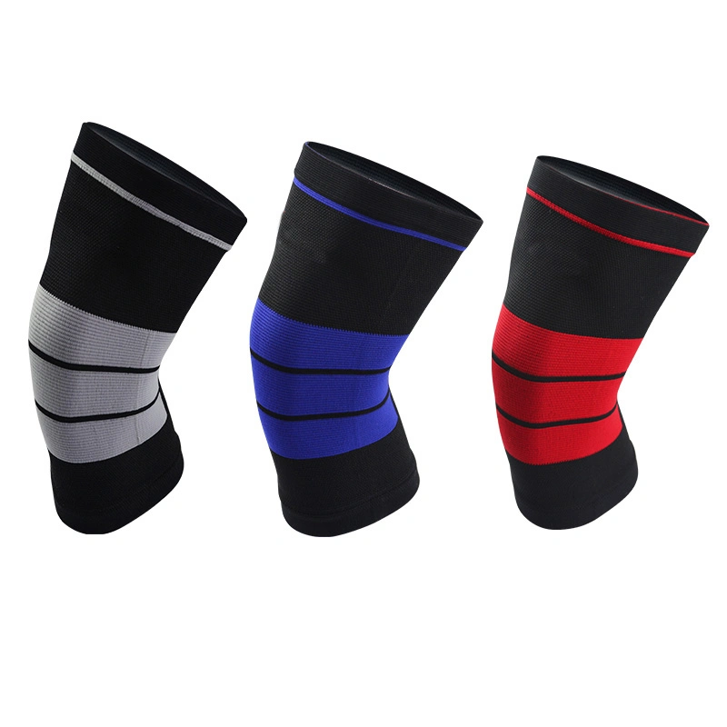 Custom Heavy Duty Fitness Gym Weight Lifting Knee Brace Strap Wraps Knee Support Belt