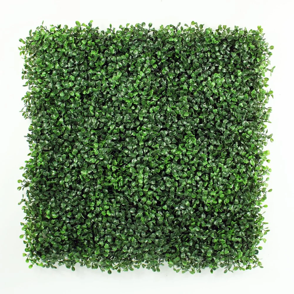 Decorative Indoor Plastic Hedge Fence Artificial Leaves