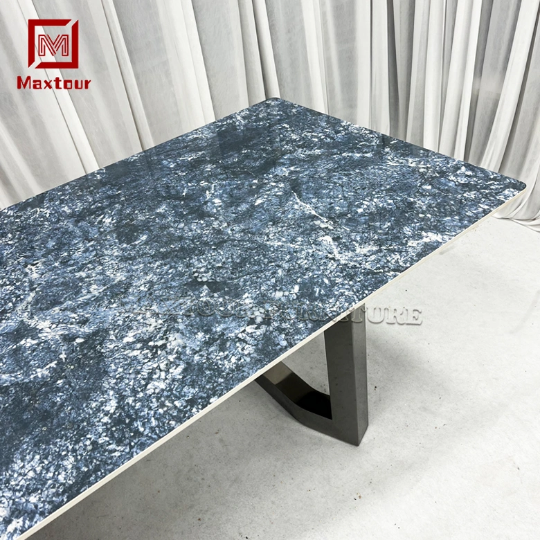 Popular Unique Nordic Style Modern Dining Room Set Italian Home Furniture Marble Dining Table