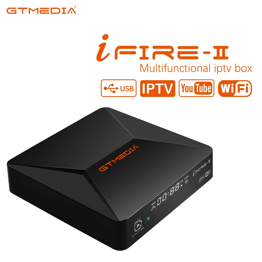 Suporte de caixa de TV IPTV Gtmedia Ifire2 HEVC Digital Set Top Box Saída AV