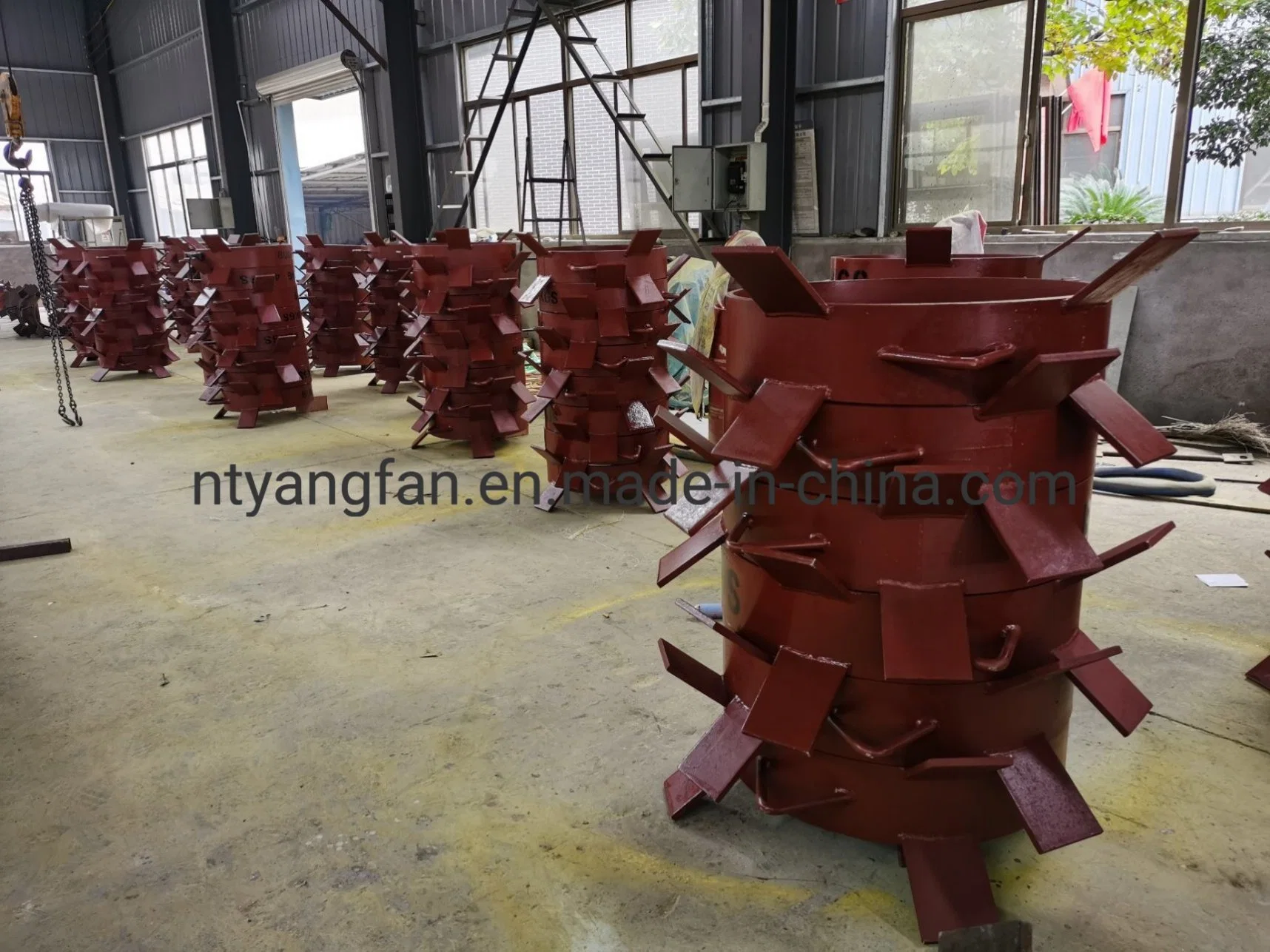 Red Epoxy Zinc Rich Paint Circular Mooring Ring, Buoy Ring OEM