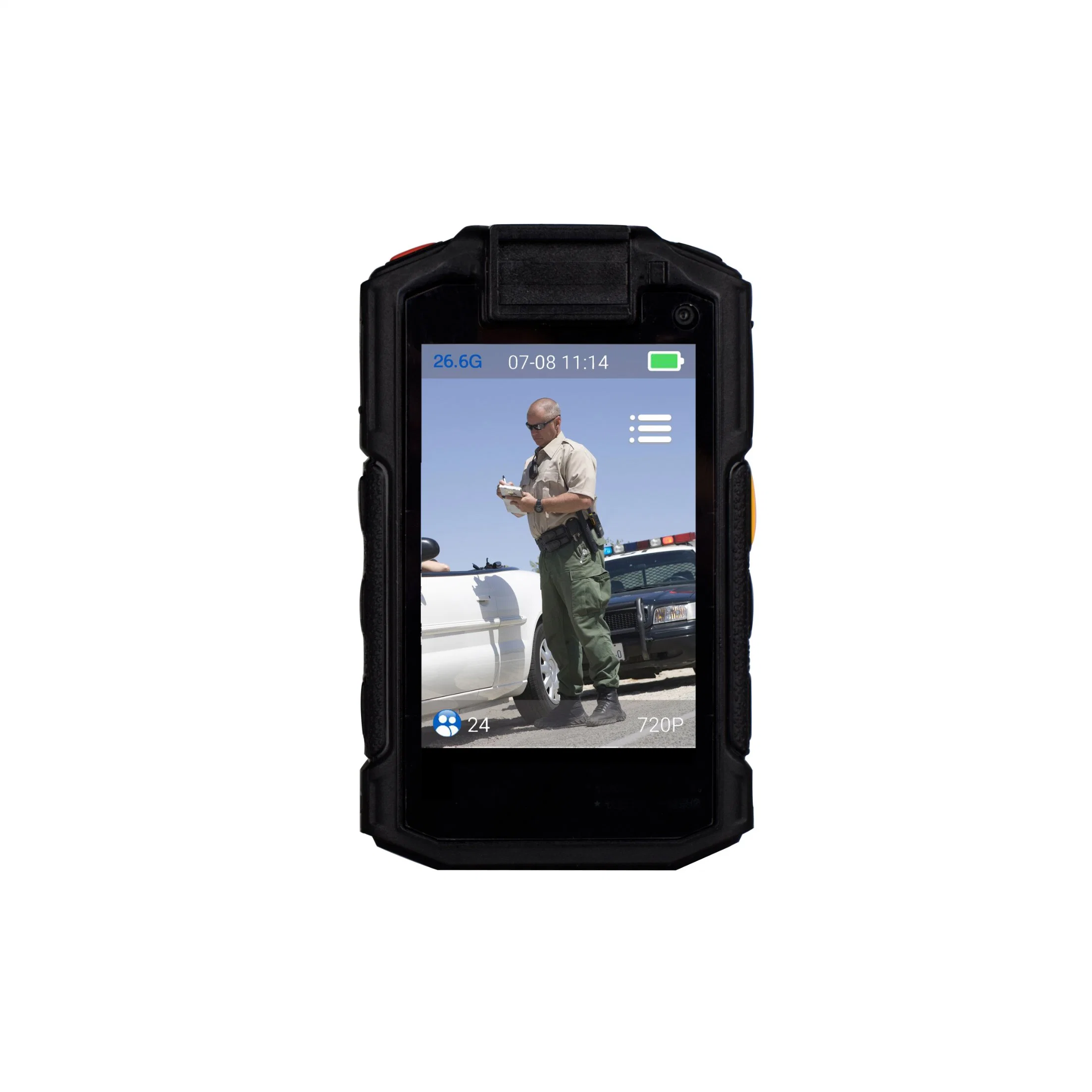 4G Online Body-Worn Video Cameras IP68 GPS Inrico I10 3200mAh Battery Long Time Working