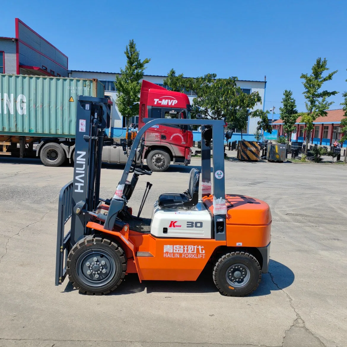 Chariot élévateur à fourche hydraulique de 3 tonnes avec Isuzu C240 japonais Moteur