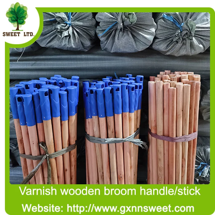 Eucalyputs Woood Making High quality/High cost performance  Mop Stick Varnish Broom Handle Wooden Broomstick