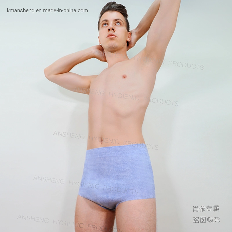 Disposable Underwear for Hotel Supplies Both Men and Women Non-Woven Printing Non-Wash Underpants