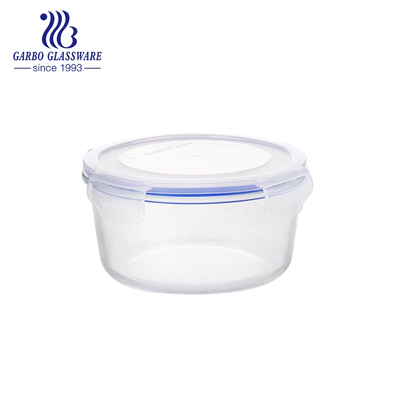 Wholesale/Supplier Transparent Round Bowls for Kitchen Prep Mixing Salad or Cereal Fresh Food Box Container Heat Resistant Glass Bowl for Microwave Oven