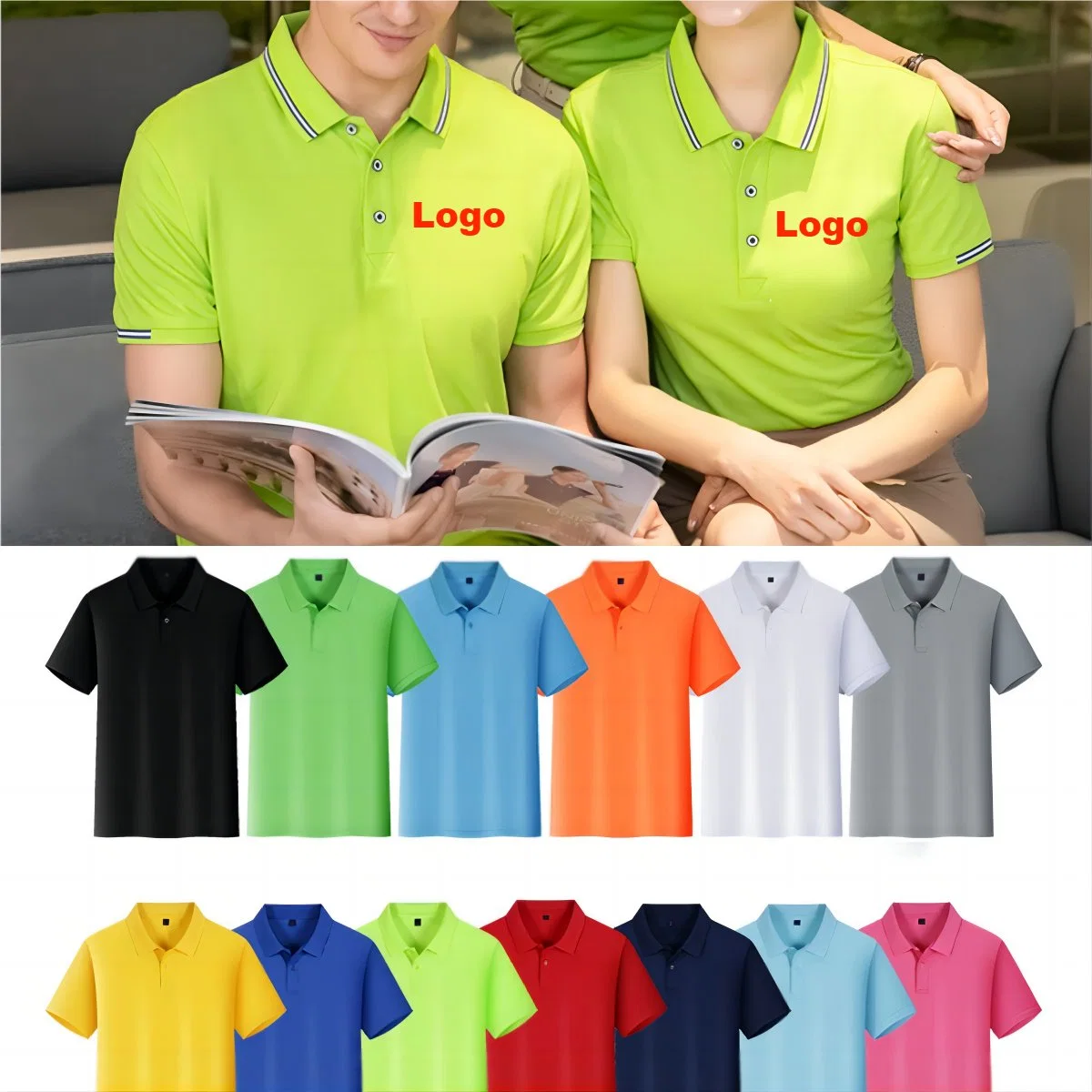 Wholesale Business Camiseta formal informal Polo con logotipo personalizado