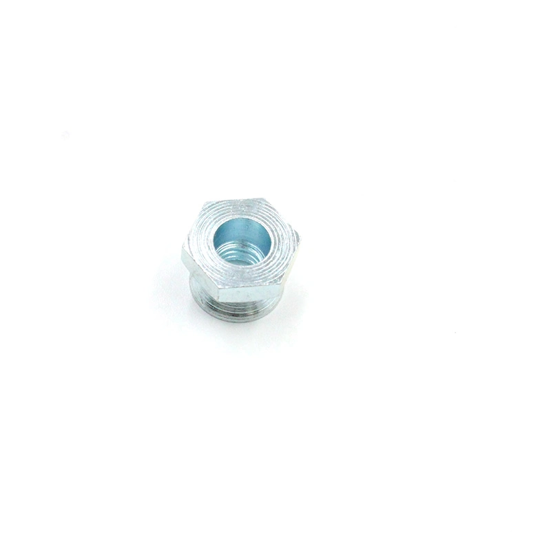 Hardware Manufacture Hex Drive Insert Nut Hex Structure Nylon Lock Nuts Carbon Steel Blue Zinc Plated Galvanized Hex Head Nut