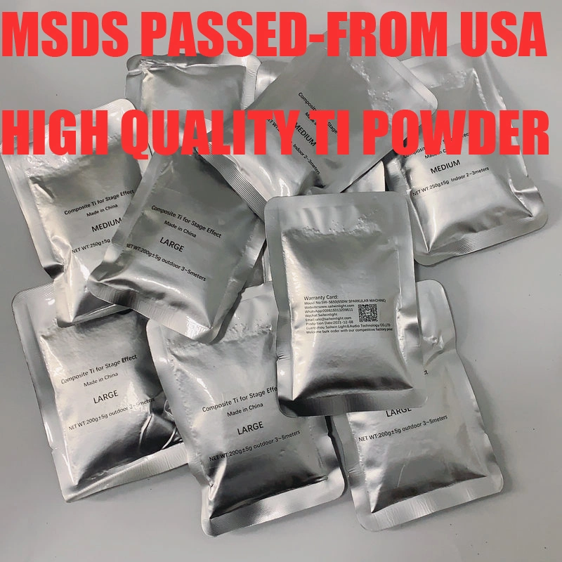 USA Stock Titanium MSDS Composite Ti Powder for DMX Sparkular Machine