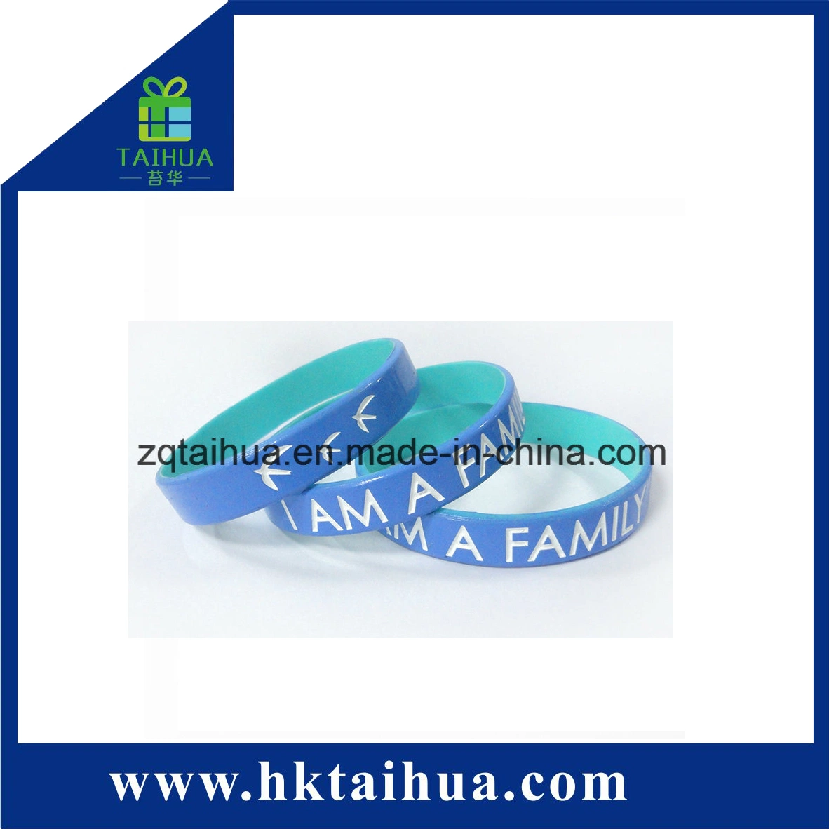 Dual Layer Fashion Silicone Rubber Band