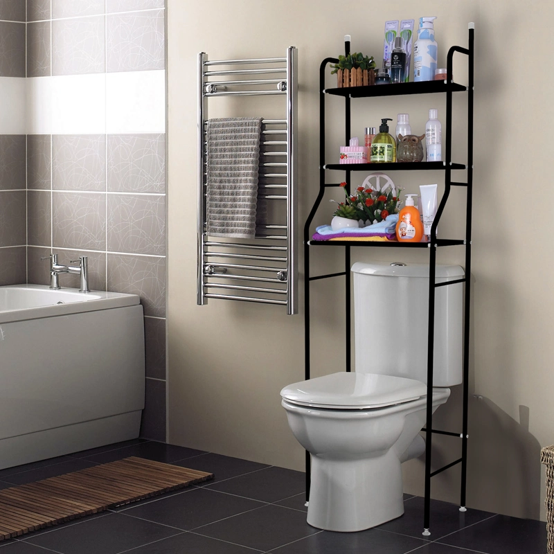 2020 New Free Standing Bathroom Toilet Storage Shower Shelf Stand 3 Layers Bathroom Shelves 5% off