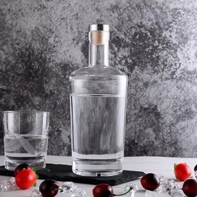 Super Flint 750ml Glass Bottle Glass Container for Whisky Vodka Gin Packaging