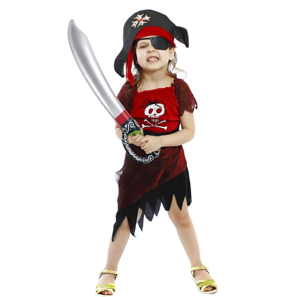 Halloween Party Inflatable Pirate Sword Balloon for Children Knife Stage Props Interactive Children Toys