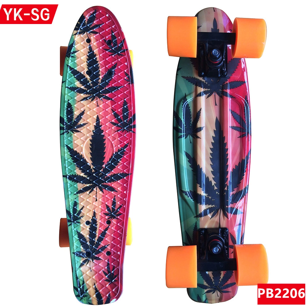 2022 New PP Plastic Skateboard 22 Inch Penny Board Toy for Kids