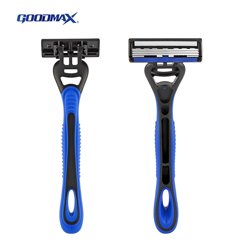 Four Blade Disposable Shaving Razor with Pivoting Head