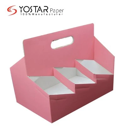 Biodegradable Compartment Cup Food Packing Gift Corrugated Cardboard Box