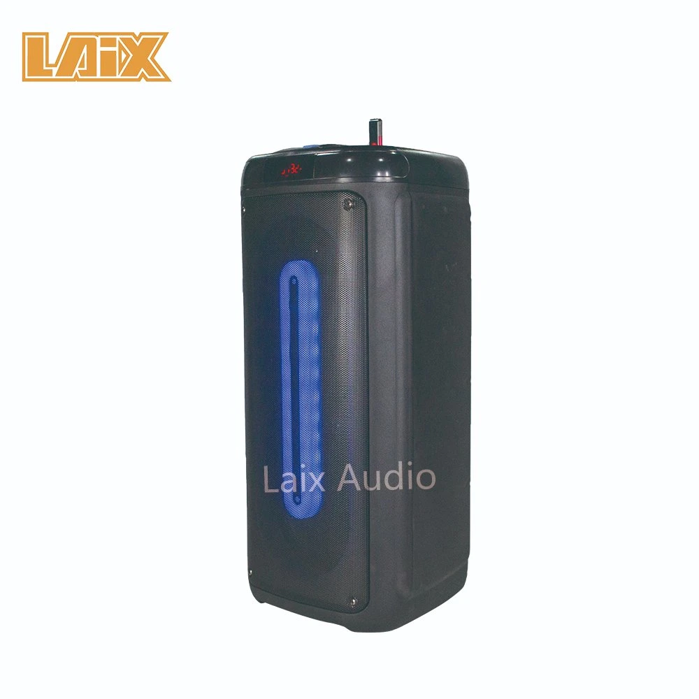 Fabricado na China 40W colunas de som exterior do Sistema de Áudio Portátil de som DJ Karaoke Caixa acústica com microfone sem fio