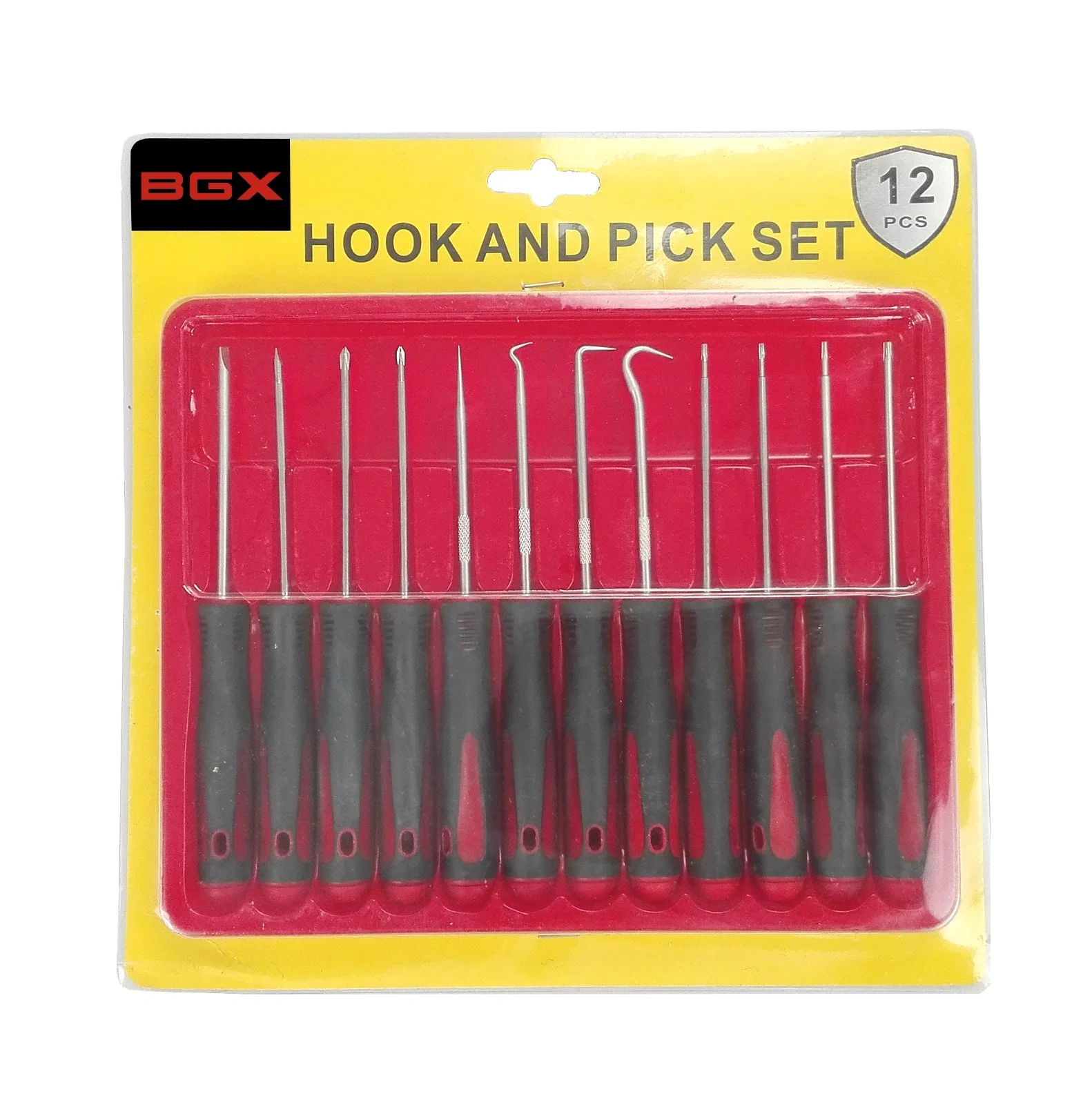 Conjunto de ferramentas de gancho e mini pick BGX Professional de 12 peças kit