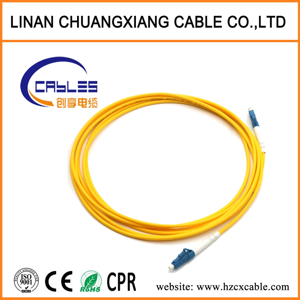 Optical Fiber Cable 1-4 Cores FTTH Drop Flat Cable LSZH Steel Wire Outdoor LC-LC Patch Cord G657A