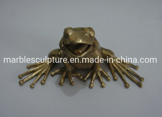 Tierstatue Bronze Frosch Skulptur&#160;für Gartendekoration (B013)