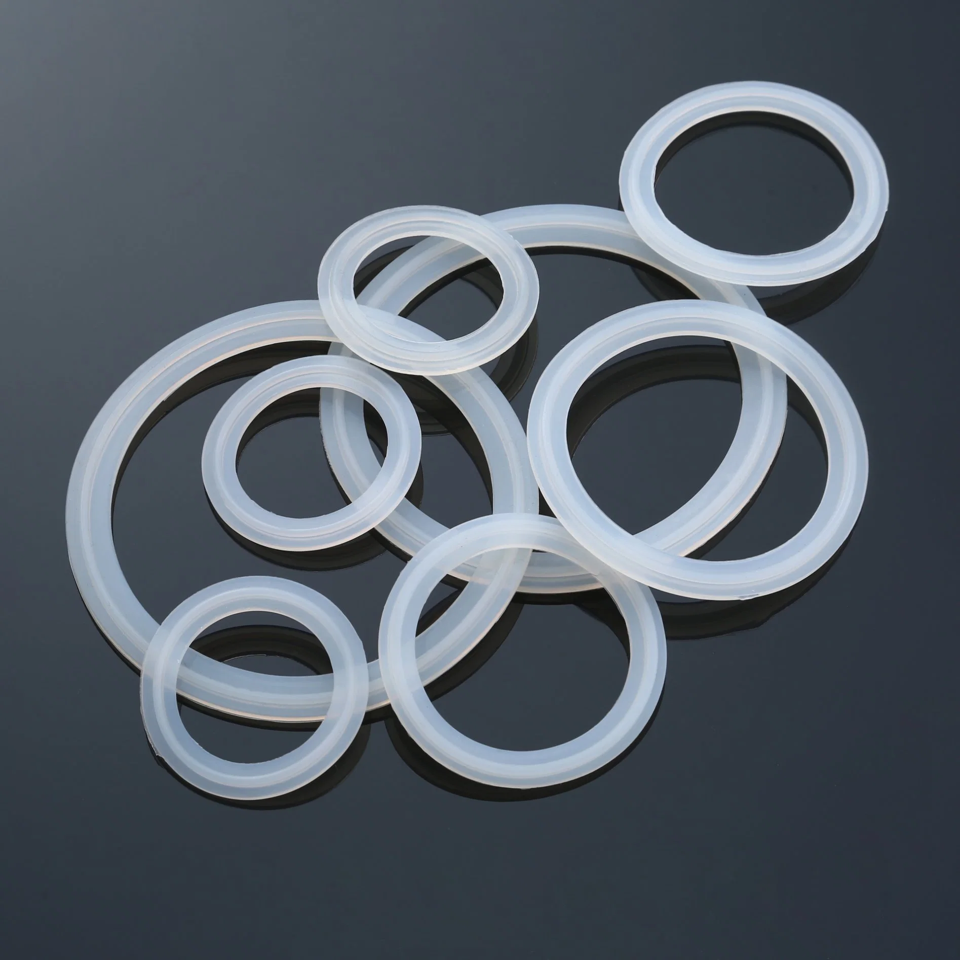 Sanitary Stainless Steel FDA Food Grade Silicon EPDM Clamp Seal Ring Gasket