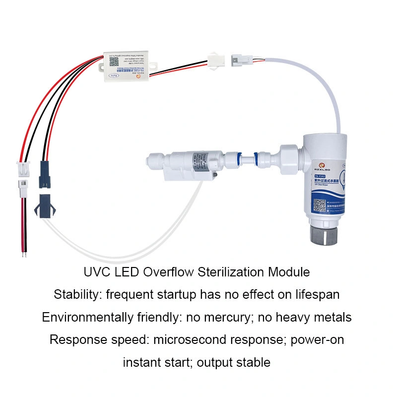 LED de personalización de la CC12V UVC 254nm 265nm 280nm de agua de desbordamiento de módulo LED para sistemas de filtro Watre RO