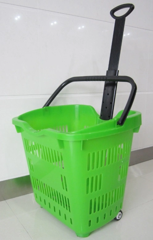 Solid Large Rod Drag Basket with Two Wheels and Huge Capacity