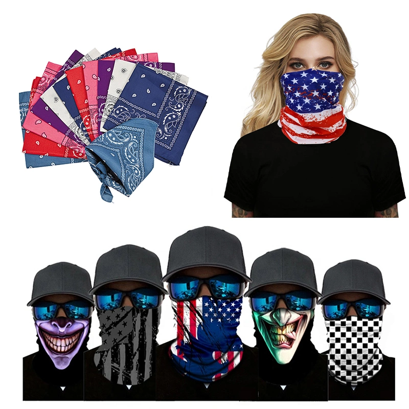 Promotional Products Custom Logo Neck Warmer Bandana Bandanas Headwear