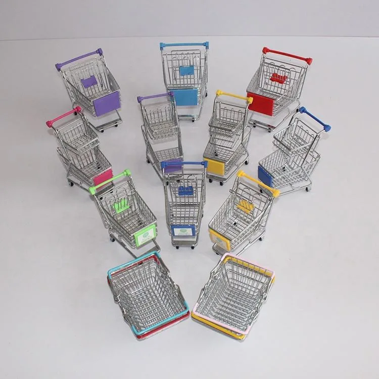 Customized Color Miniature Mini Trolleys Lovely Mini Shopping Trolley