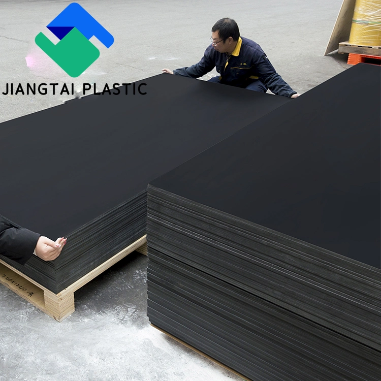 Jiangtai Plastic 4*8 Пена плата Размер ПВХ лист черный для Продвижение