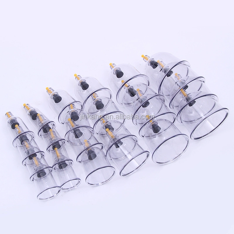 New Style Chinese Health Medical Equipment 12 Cups Rotary Manual Cupping Set