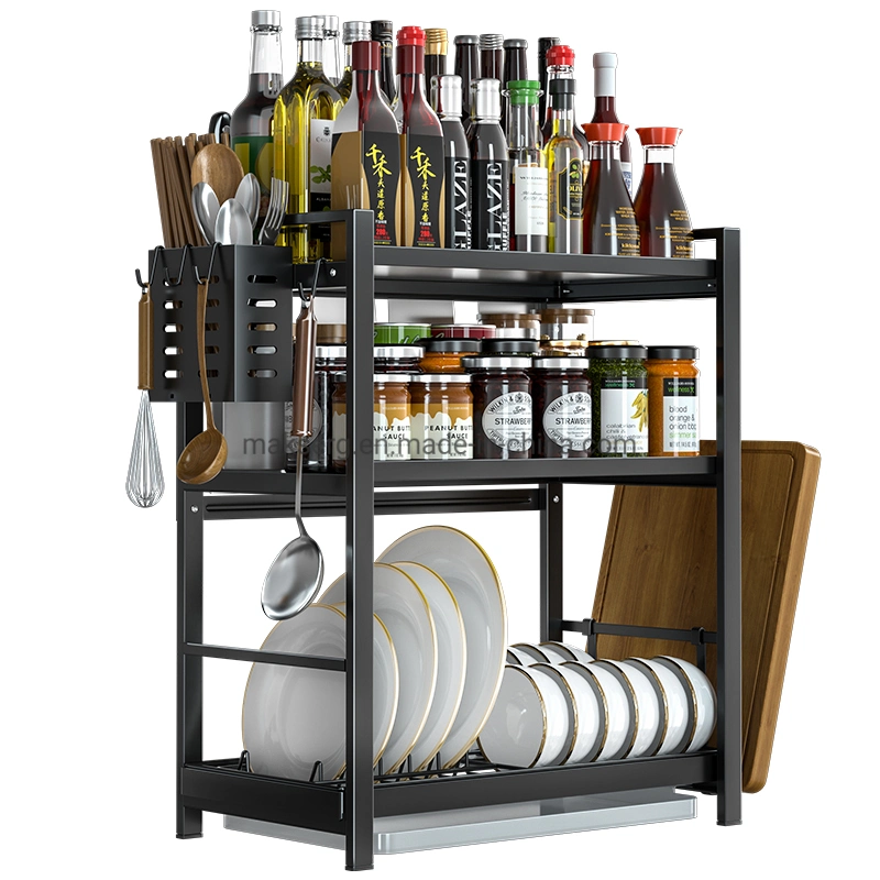 SS304 Storage Rack Multifunctional Spice Rack Bottle Rack