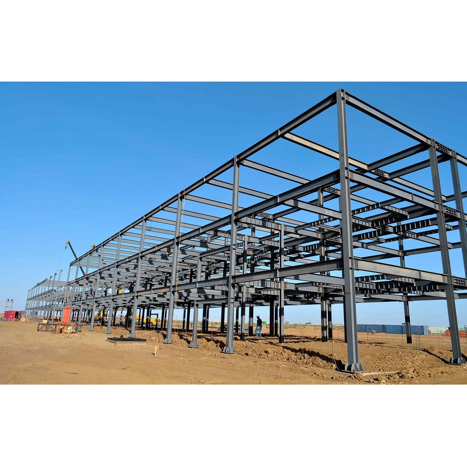 Large Span Steel Workshop Hangar Structure Prefab Metal Shop