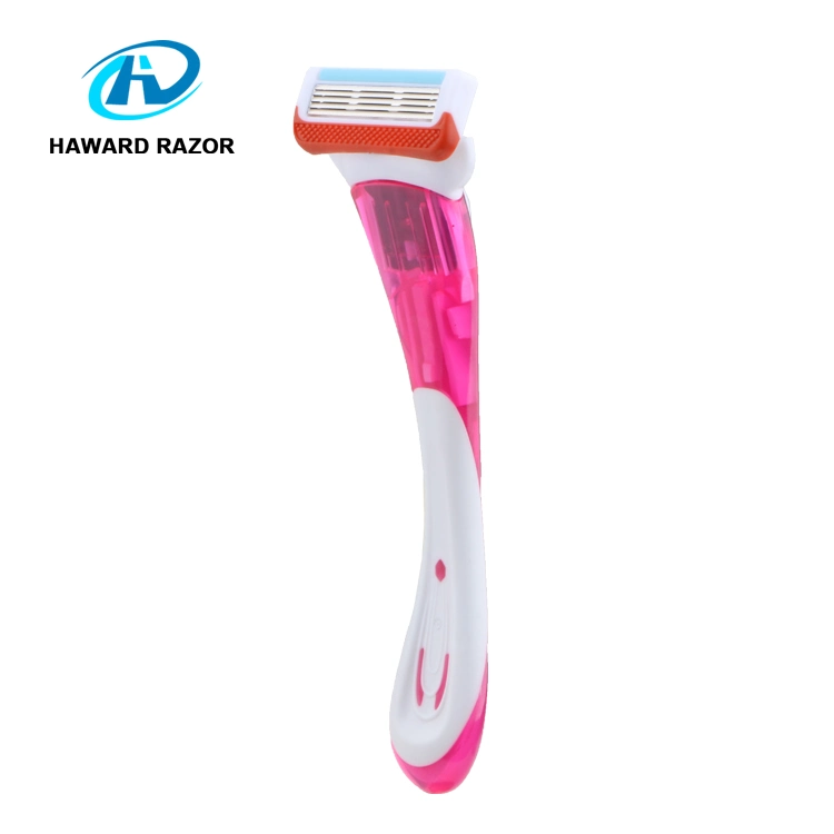 D956L Five Blade Feature and Female Underarm Shaving Razor Haward Shavette Razor