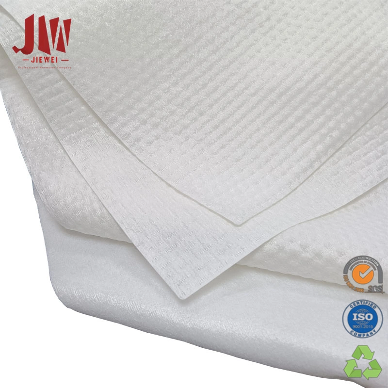 Plain Spunlace Nonwoven Fabric Tejido de poliéster no tejido Precio de la toallita húmeda
