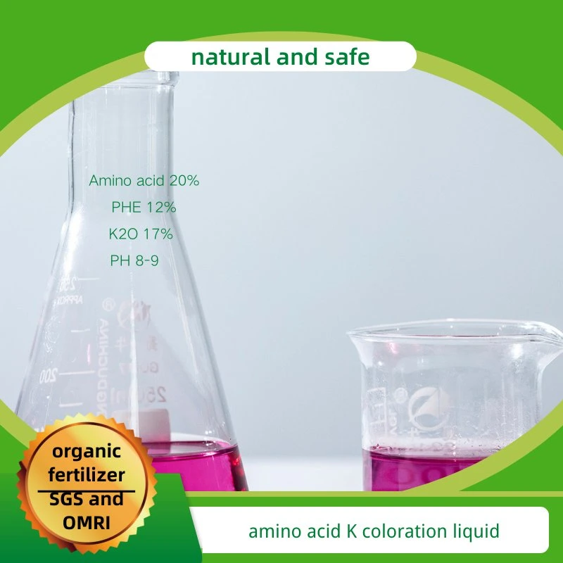 Amino Acid Liquid Fertilizer Include Potassium Phenylalanine for Fruits Ripening