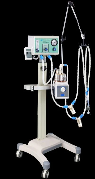 Los blancos pequeños y portátiles de oxígeno analizador de gases respiratorios Medical