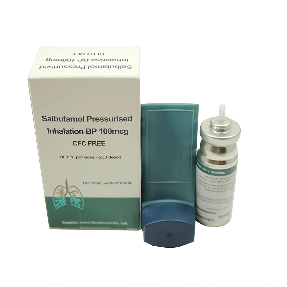 China Proveedor Salbutamolsulfato Aerosol 100mcg remedio del sistema respiratorio