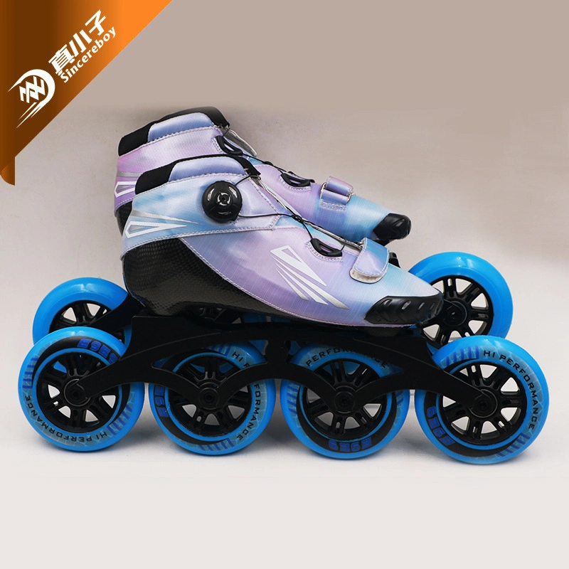 Individuelle Ice Retractable Inline &amp; Roller Skate Schuhe für Kinder Jungen Mädchen Erwachsene Männer 4 Rad Geschwindigkeit Stelzen Kick Sneaker Typen