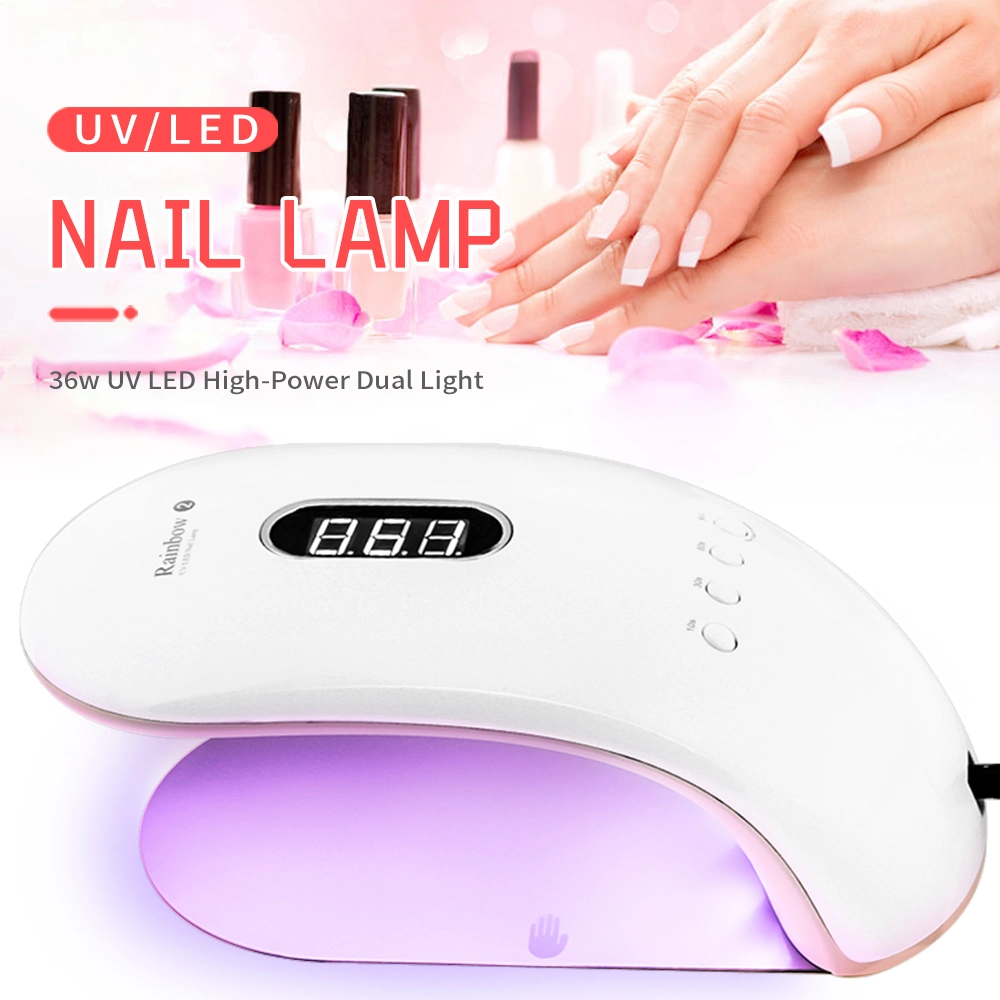 36W Gel Curing Machine Polish Nail Dryer Sun Light Better LED UV Lamp 4timer Auto Sensor Nail Lamp