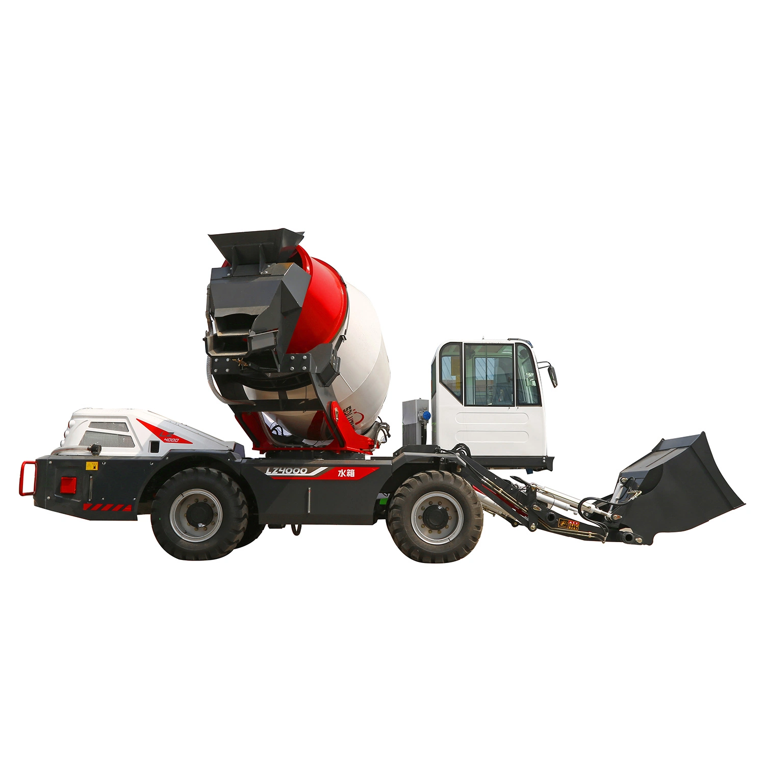 New Upgraded Lz4000 Self Loading Concrete Mixer for 4 Cbm