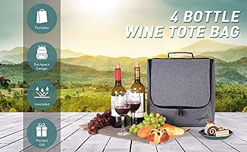 Picnic Cooler Bag for Wine and Food